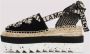 Stella Mccartney Zwarte Lace-Up Espadrilles Sandalen Black Dames - Thumbnail 2