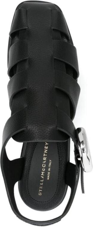 Stella Mccartney Zwarte Sandalen met Enkelband Black Dames