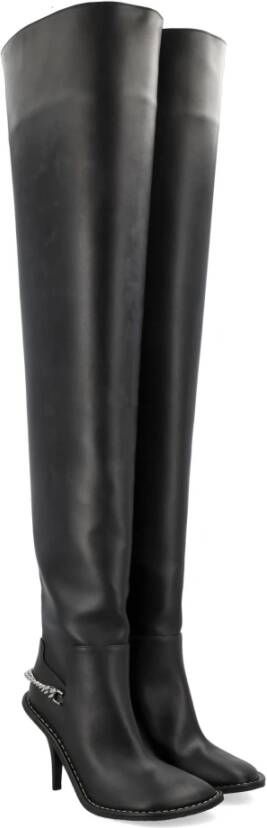 Stella Mccartney Zwarte Stiletto Laarzen Aw23 Black Dames