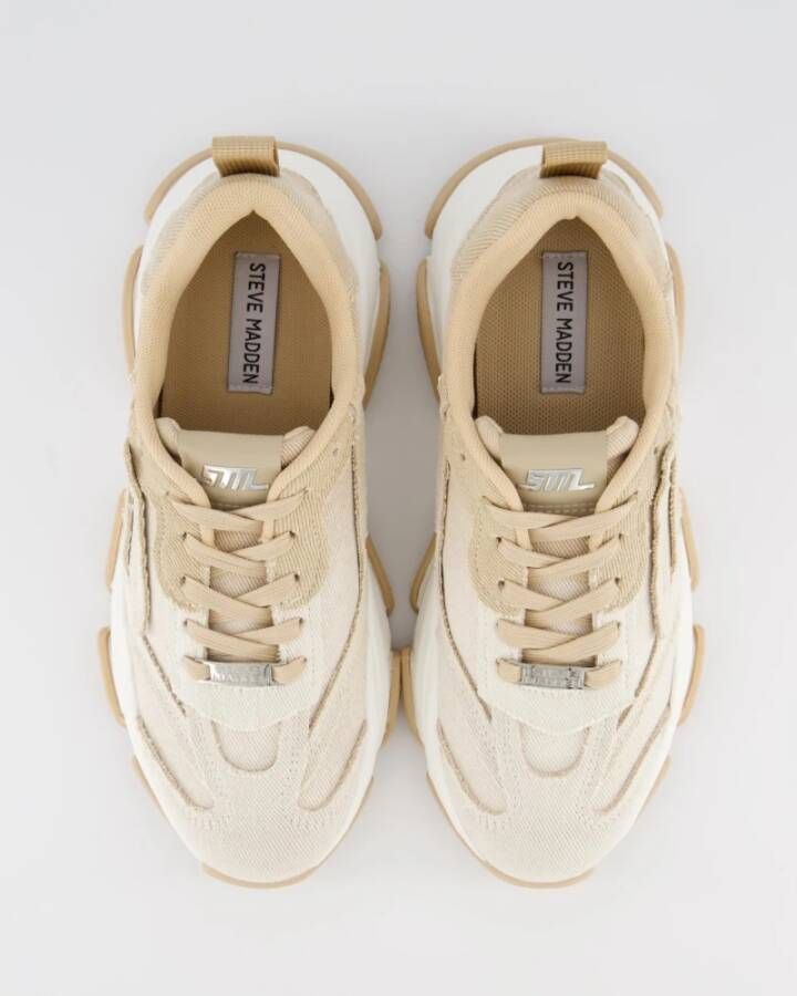 Steve Madden Beige Park Ave Sneaker Beige Dames