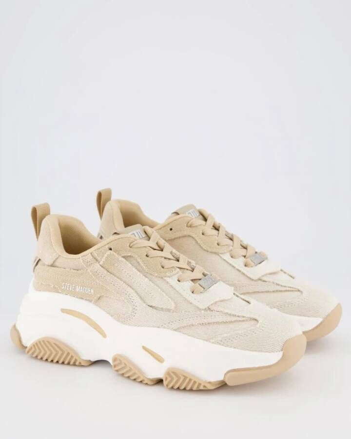 Steve Madden Beige Park Ave Sneaker Beige Dames