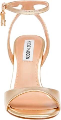 Steve Madden Elegante Leren Hoge Hak Sandalen Yellow Dames