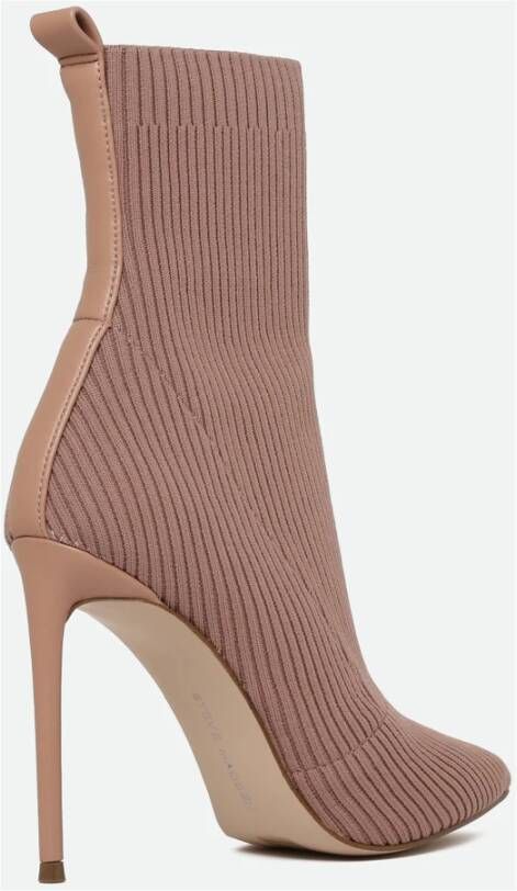 Steve Madden Enkellaars in Blush Ribstof Pink Dames