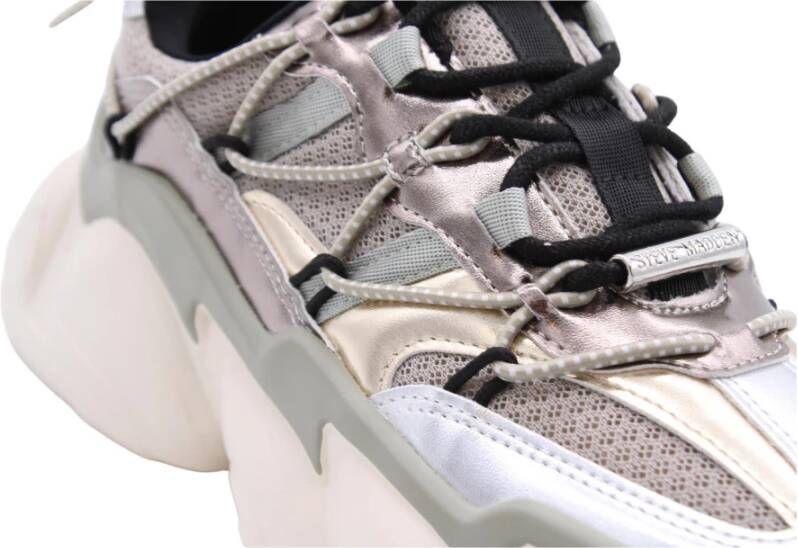 Steve Madden Falori Stijlvolle Sneaker voor Mannen en Vrouwen Gray Dames