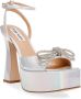 Steve Madden Holografische Boog Hoge Hak Sandalen Gray Dames - Thumbnail 2