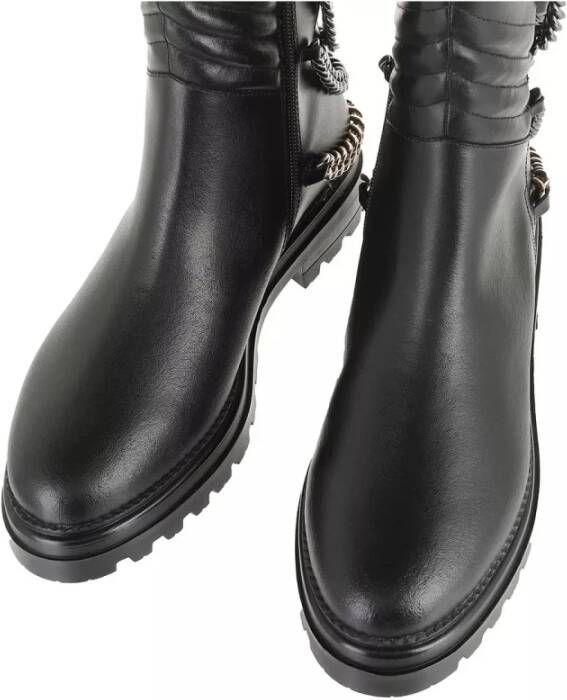 Steve Madden Hearts Zwart Multi Leren Bootie Black Dames