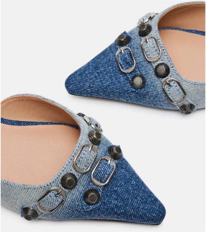 Steve Madden Heldere Blauwe Platte Schoenen Blue Dames