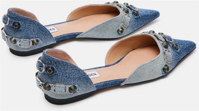 Steve Madden Heldere Blauwe Platte Schoenen Blue Dames