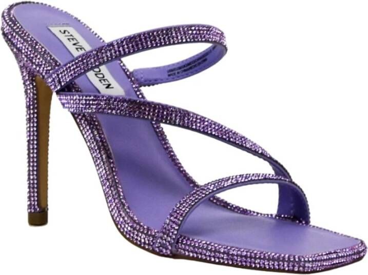 Steve Madden "Neo Strass Hoge Hak Sandalen" Paars Dames