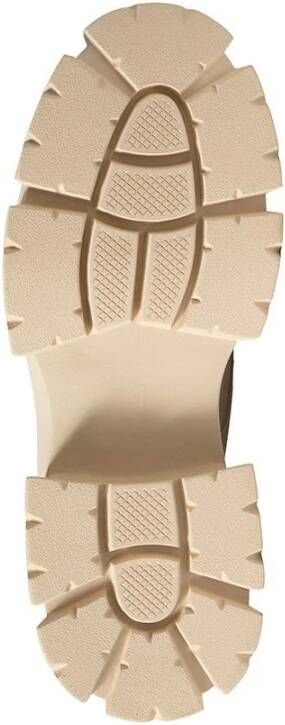 Steve Madden Chunky Sole Leren Laarzen Beige Dames