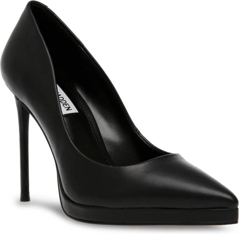 Steve Madden Klassieke Leren Hoge Hakken Black Dames