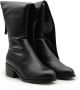 Steve Madden Kniehoge zwarte leren laarzen Black Dames - Thumbnail 2