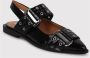 Steve Madden Lakleren Vierkante Neus Sandalen Black Dames - Thumbnail 2