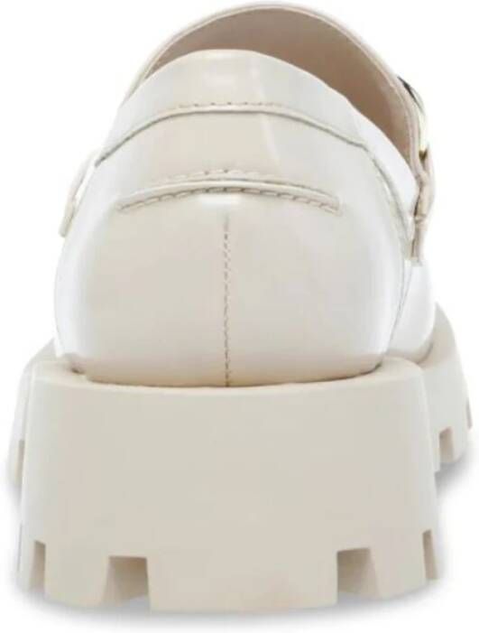 Steve Madden Loafers met kettingband en dikke zool White Dames