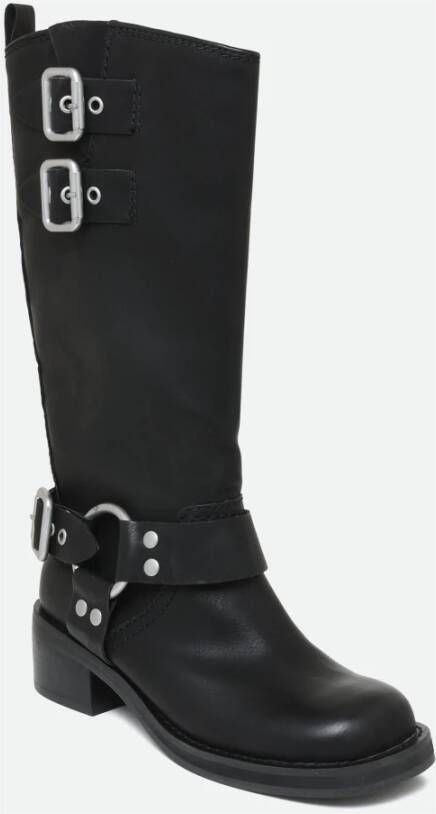 Steve Madden Oost Zwart Laars Black Dames