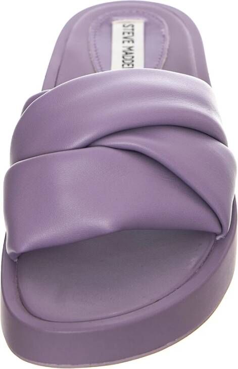 Steve Madden Paarse Geweven Sandalen Purple Dames