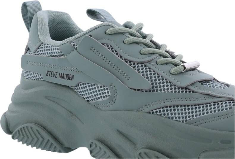 Steve Madden Stijlvolle Possession-E Sneaker Groen Dames