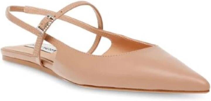 Steve Madden Puntige Neus Lage Hak Krysten Beige Dames