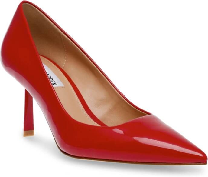 Steve Madden Rode Stiletto Hoge Hak Pomp Vivion Red Dames