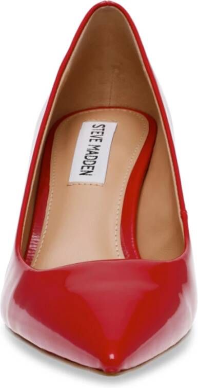 Steve Madden Rode Stiletto Hoge Hak Pomp Vivion Red Dames