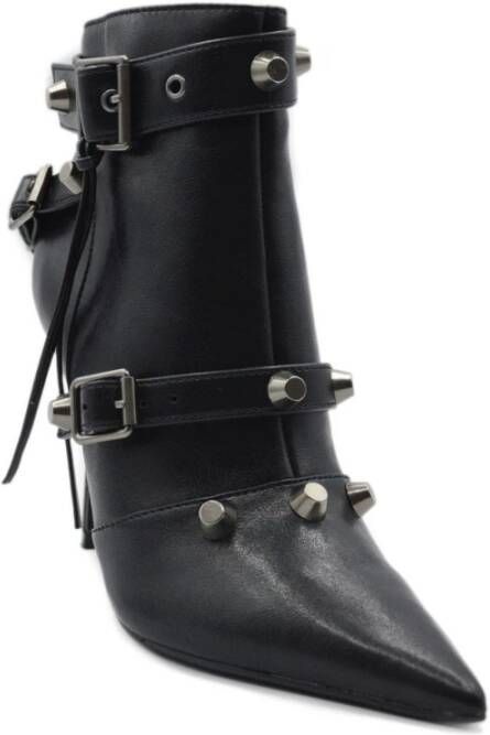 Steve Madden Stijlvolle Fortitude Laarzen met 10cm Hak Black Dames