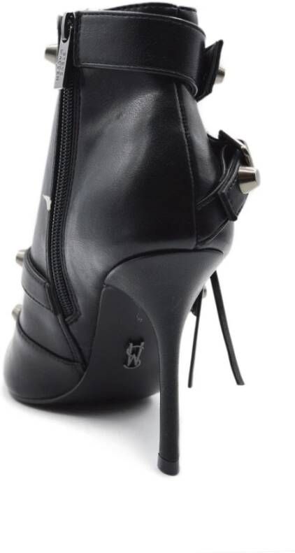 Steve Madden Stijlvolle Fortitude Laarzen met 10cm Hak Black Dames