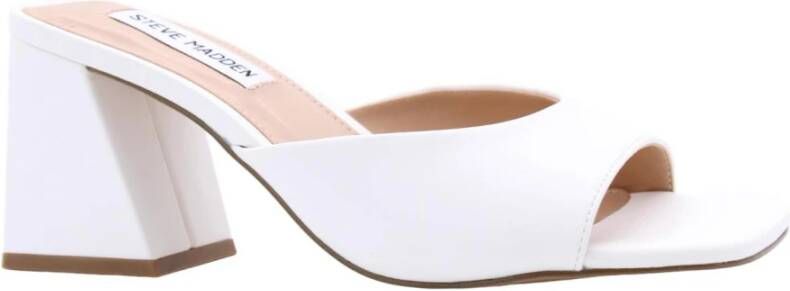 Steve Madden Stijlvolle Muiltjes voor Vrouwen White Dames