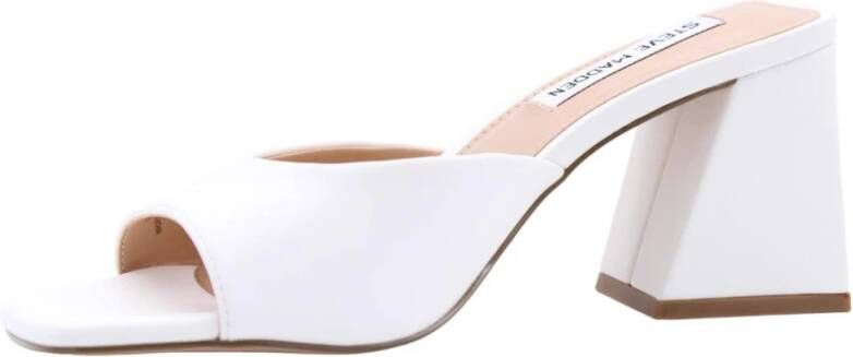 Steve Madden Stijlvolle Muiltjes voor Vrouwen White Dames