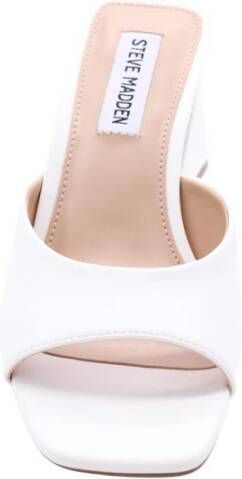 Steve Madden Stijlvolle Muiltjes voor Vrouwen White Dames