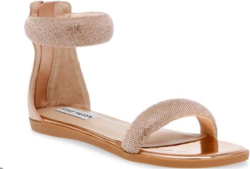 Steve Madden Stijlvolle Platte Sandalen voor Vrouwen Pink Dames