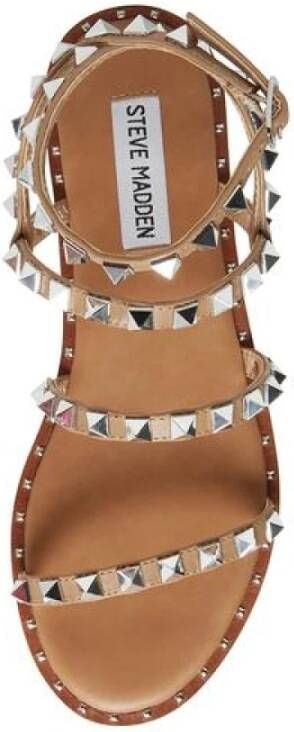 Steve Madden Studded Beige Kruisband Sandalen Beige Dames