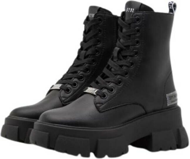 Steve Madden Tanker veterlaarzen Zwart Dames