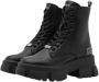 Steve Madden Chunky Sole Leren Laarzen Black Dames - Thumbnail 14