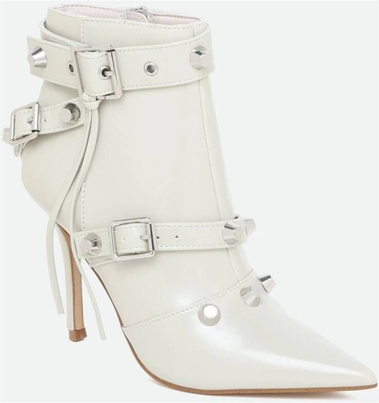 Steve Madden Witte Fortitude Enkellaars White Dames