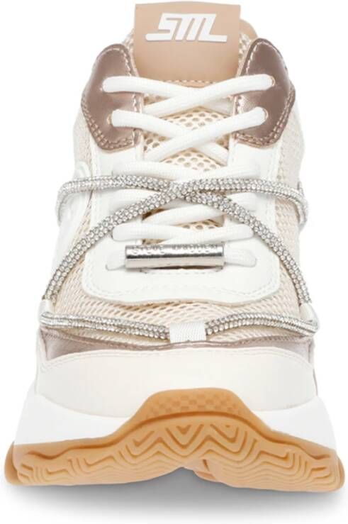 Steve Madden Witte Motocross Sportieve Sneakers White Dames