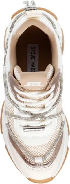 Steve Madden Witte Motocross Sportieve Sneakers White Dames