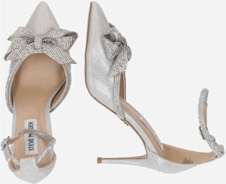 Steve Madden Zilveren Hakken Sandalen Gray Dames