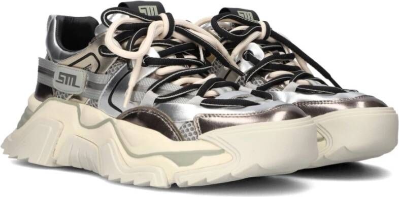 Steve Madden Zilveren Lage Kingdom Sneakers Gray Dames