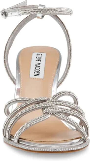 Steve Madden Zilveren Strappy Sandalen Gray Dames