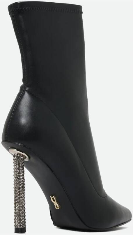 Steve Madden Zwarte Eco-Leren Stiletto Laars Black Dames