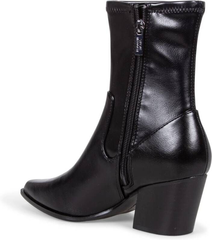 Steve Madden Zwarte Enkellaarzen Black Dames