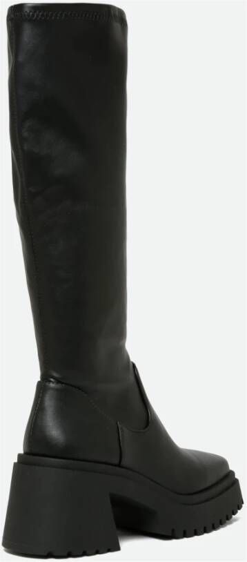 Steve Madden Zwarte Frontier Hoge Laars Black Dames