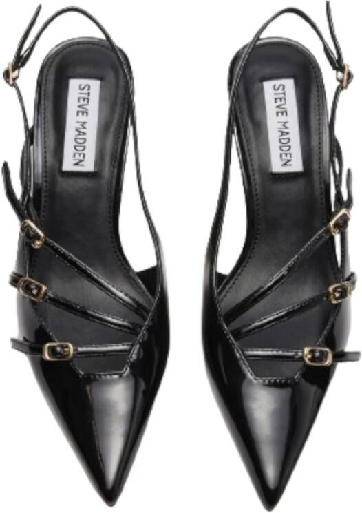 Steve Madden Zwarte Hak Slingback Schoen Liana Black Dames