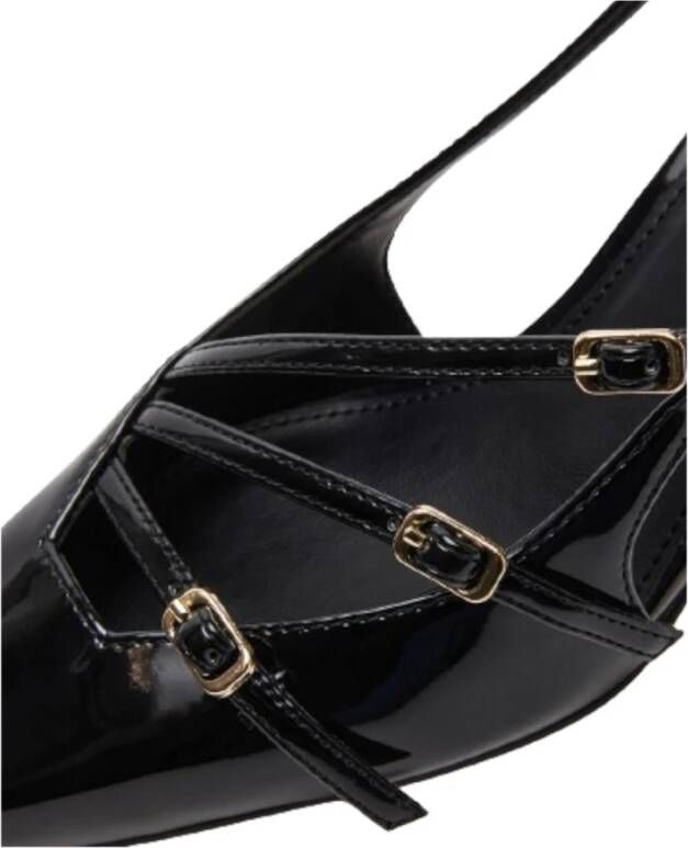 Steve Madden Zwarte Hak Slingback Schoen Liana Black Dames