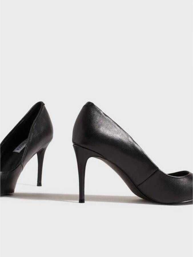 Steve Madden Zwarte Leren Lillie Pump Basic Favoriet Black Dames