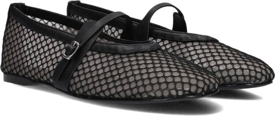 Steve Madden Zwarte Mesh Ballerina's Rejoice-m Black Dames