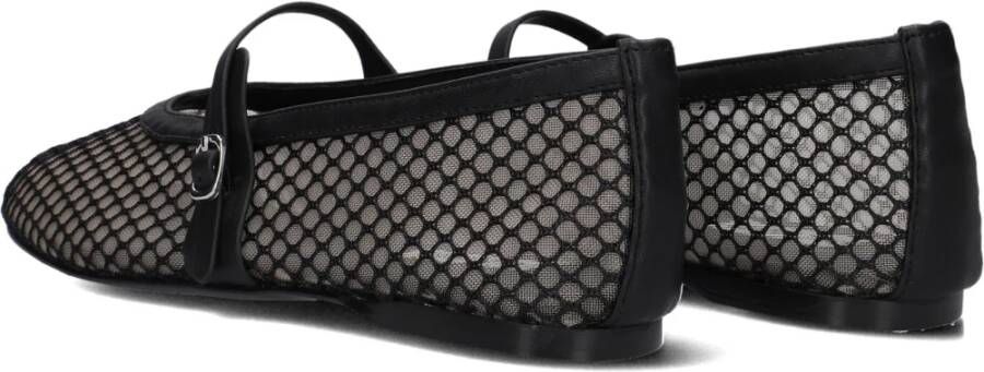 Steve Madden Zwarte Mesh Ballerina's Rejoice-m Black Dames