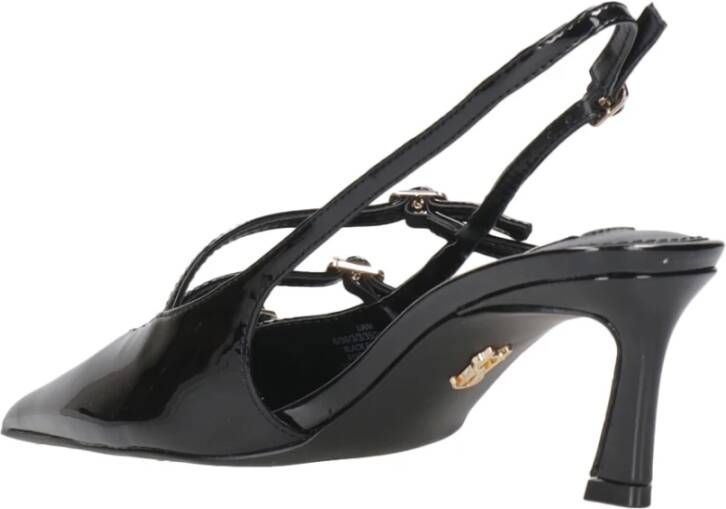 Steve Madden Zwarte Patentleren Strappy Sandalen Black Dames