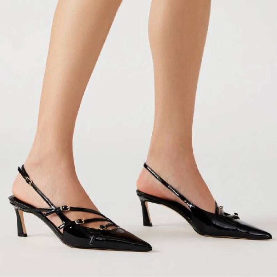 Steve Madden Zwarte puntige neus lage hak schoen Black Dames