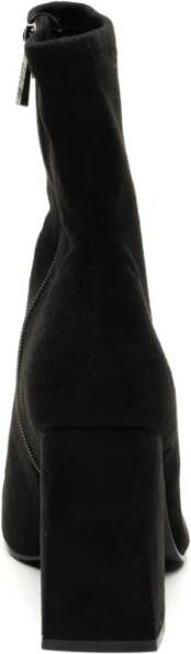 Steve Madden Zwarte Traverse Enkellaarzen Black Dames